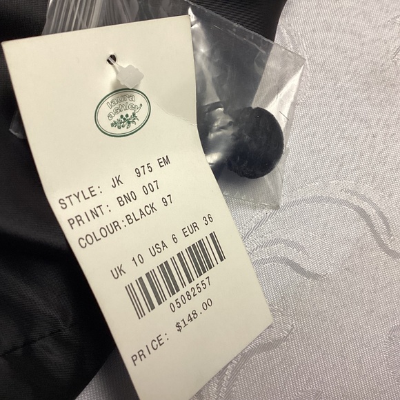 LAURA. ASHLEY SKIRT. / BLAZER SET Flocking Velvet SZ 6 NWT - Picture 3 of 13